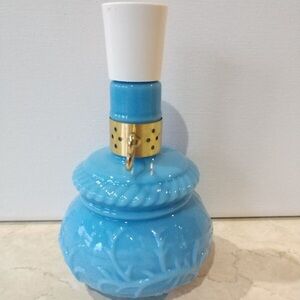 Blue Milk Glass Avon Perfume Bottle